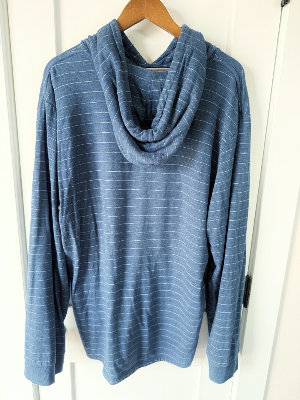 Marine Layer Blue Striped Hoodie Sweatshirt XXL - Picture 6 of 6
